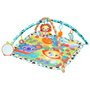 Playgro Gimnasio Musical Jardín Risueño 0189025 con Sonajero Hoja, Mordedor Zanahoria, León Musical y Espejo para Bebés +0 Meses
