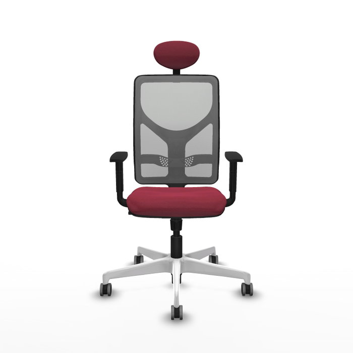 PIQUERAS Y CRESPO Silla de oficina Motilla con Mecanismo Sincro, Granate y Gris PIQUERAS Y CRESPO Silla de oficina Motilla con Mecanismo Sincro, Granate y Gris
