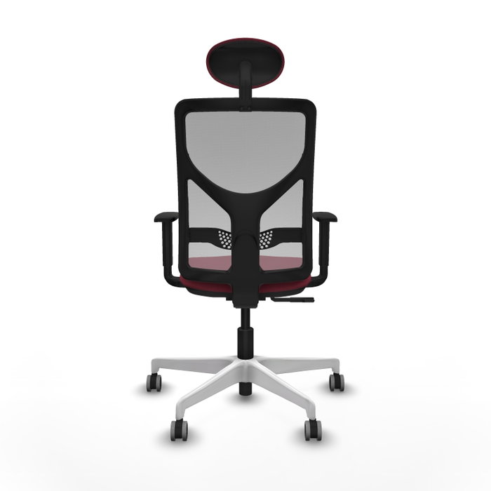 PIQUERAS Y CRESPO Silla de oficina Motilla con Mecanismo Sincro, Granate y Gris PIQUERAS Y CRESPO Silla de oficina Motilla con Mecanismo Sincro, Granate y Gris