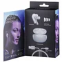 Intenso Buds T302A Auriculares Inalámbricos True Wireless (TWS) con Cancelación Activa de Ruido (ANC), Bluetooth 5.3, 35h Autonomía, Blanco