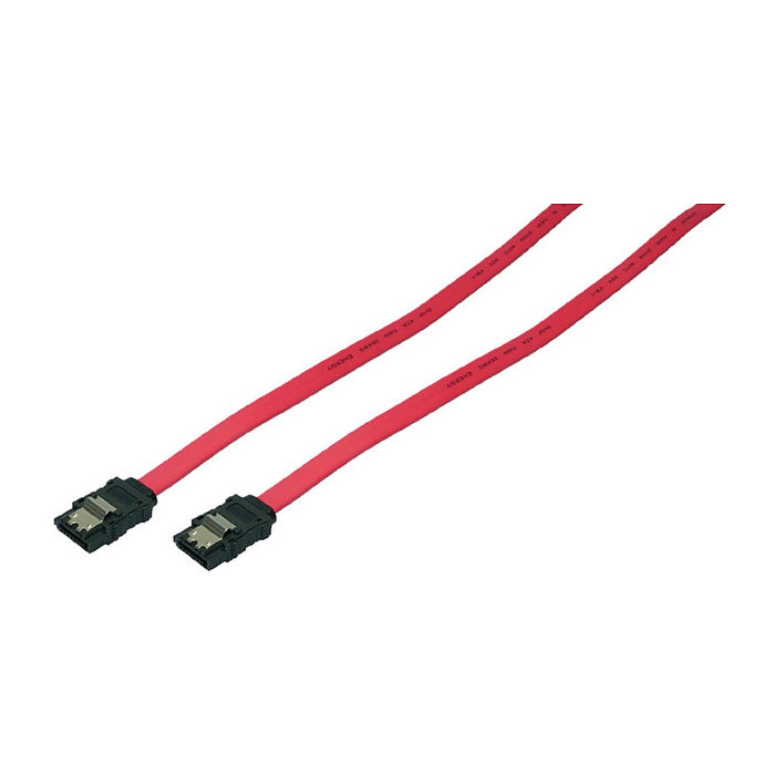 LogiLink Cable SATA SATA/M a SATA/M, 6 Gbps, con cierre, rojo, 0,9 m LogiLink Cable SATA SATA/M a SATA/M, 6 Gbps, con cierre, rojo, 0,9 m