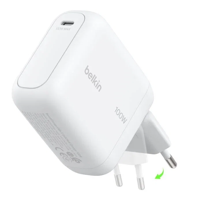 Belkin BoostCharge 100W USB-C GaN WCH025kqWH Blanco