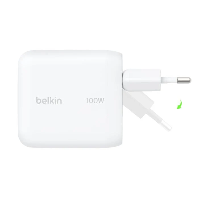 Belkin BoostCharge 100W USB-C GaN WCH025kqWH Blanco