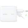 Belkin BoostCharge 100W USB-C GaN WCH025kqWH Blanco