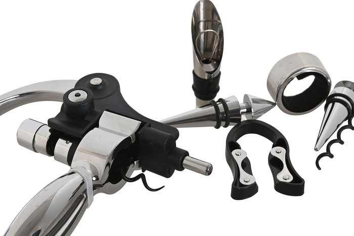 DKD Home Decor Set de 8 piezas de Bambú e Inox color Natural 19 x 13 x 23 cm DKD Home Decor Set de 8 piezas de Bambú e Inox color Natural 19 x 13 x 23 cm