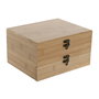 DKD Home Decor Set de Vino de 8 Piezas en Bambú e Inox Natural