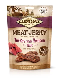 Carnilove Jerky Venado Y Pavo Filetes 12x100 gr