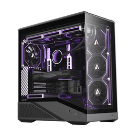 Abysm Gaming ARIAN FRAME A400 Caja Semitorre ATX Negra Sin Fuente USB-C Ventana Cristal Templado