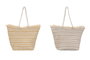 DKD Home Decor Bolso de Lienzo con Rayas (Surtido de 2 unidades)