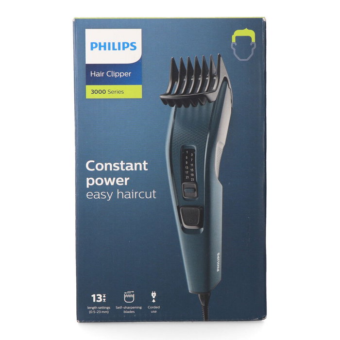 Philips HC3505/15 Cortapelos Serie 3000 con Cable, 13 Posiciones de Longitud Philips HC3505/15 Cortapelos Serie 3000 con Cable, 13 Posiciones de Longitud