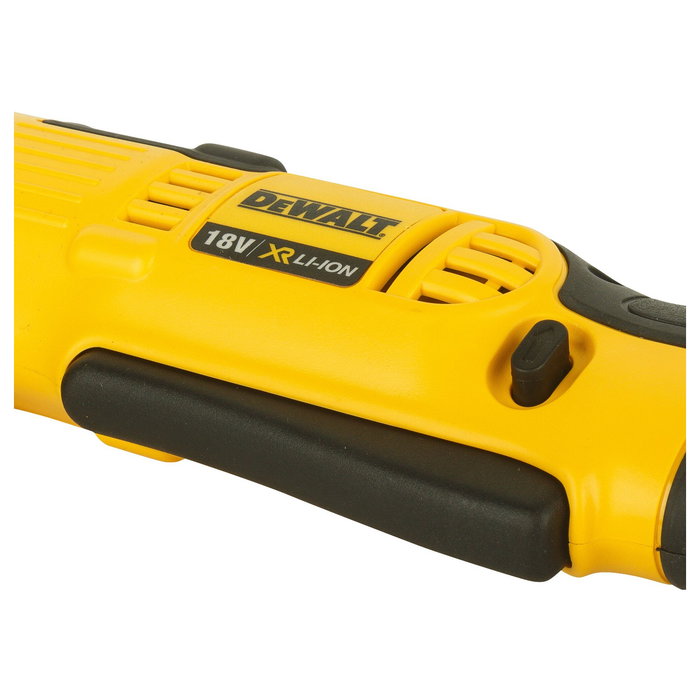 DeWALT DCD740NT-XJ Taladro de Ángulo Recto 18V Sin Llave - Capacidad 44.5 mm, 2000 RPM, Negro/Amarillo
