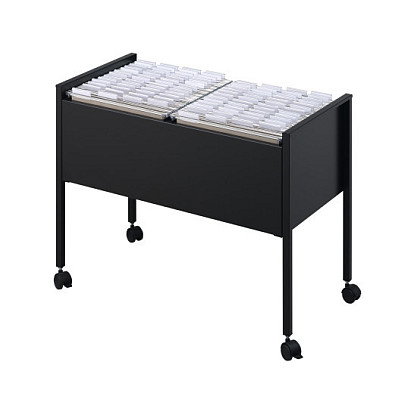 Durable 100 Duo Carro de almacenamiento para carpetas colgantes Negro Durable 100 Duo Carro de almacenamiento para carpetas colgantes Negro