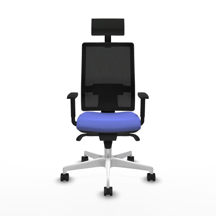 PIQUERAS Y CRESPO Silla de oficina Horna con mecanismo Sincro, Azul claro y Negro PIQUERAS Y CRESPO Silla de oficina Horna con mecanismo Sincro, Azul claro y Negro
