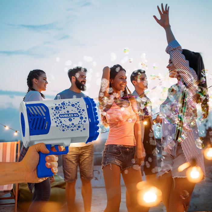 Pistola de Burbujas Gigante con LED Gubles XL InnovaGoods Pistola de Burbujas Gigante con LED Gubles XL InnovaGoods