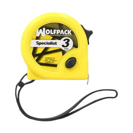 WOLFPACK LINEA PROFESIONAL Flexómetro Specialist de 3 Metros con Cinta de 13 mm