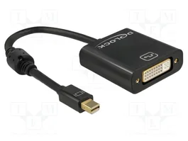DeLOCK 62605 Adaptador Mini DisplayPort a DVI 4K Negro