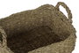 DKD Home Decor Set de 3 Cestas de Seagrass Natural 36x27x19 cm
