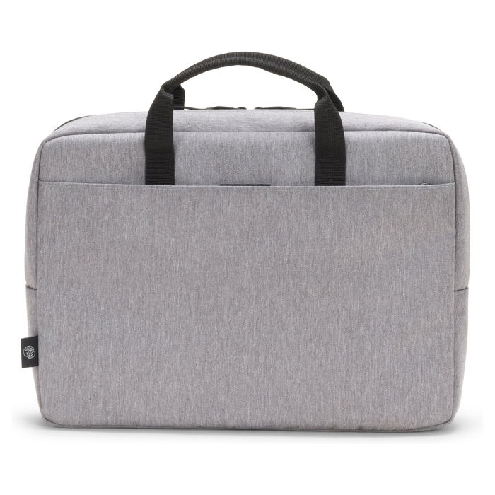 Dicota Eco Slim Case MOTION 12 - 13.3", Maletín para Portátil Gris Claro, con Compartimento para Tablet, Tirante para Hombro, 33.8 cm, Fabricado con Materiales Reciclados PET