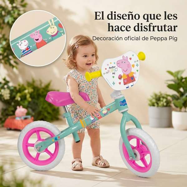Toimsa Bicicleta sin Pedales Peppa Pig 10" (2+ años)