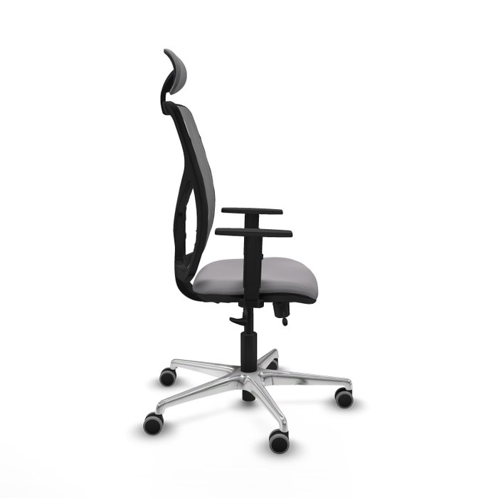 PIQUERAS Y CRESPO Silla de oficina Motilla Gris con Mecanismo Sincro/Traslack