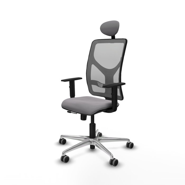 PIQUERAS Y CRESPO Silla de oficina Motilla Gris con Mecanismo Sincro/Traslack