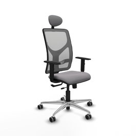 PIQUERAS Y CRESPO Silla de oficina Motilla Gris con Mecanismo Sincro/Traslack
