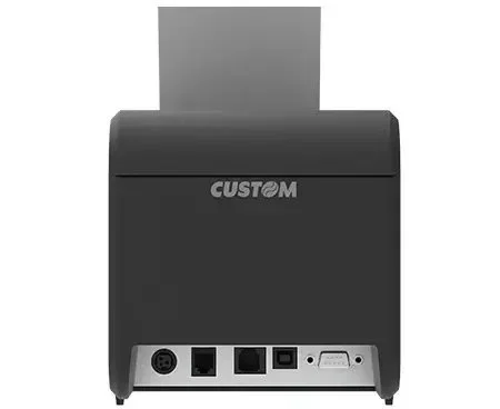 CUSTOM P3L Impresora de recibos térmica 203 x 203 DPI, alámbrica, USB/Ethernet/Serie, 200 mm/s, 80 mm, corte automático, código de barras 1D/2D, negro