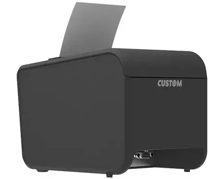 CUSTOM P3L Impresora de recibos térmica 203 x 203 DPI, alámbrica, USB/Ethernet/Serie, 200 mm/s, 80 mm, corte automático, código de barras 1D/2D, negro
