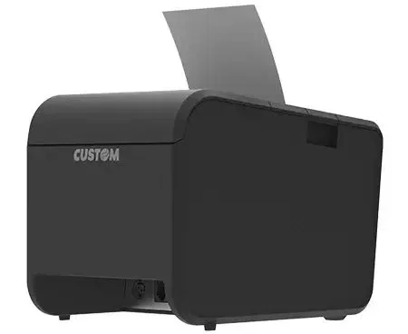 CUSTOM P3L Impresora de recibos térmica 203 x 203 DPI, alámbrica, USB/Ethernet/Serie, 200 mm/s, 80 mm, corte automático, código de barras 1D/2D, negro