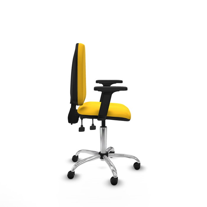 PIQUERAS Y CRESPO Silla de oficina Aýna Amarillo Similpiel con Brazos 2D