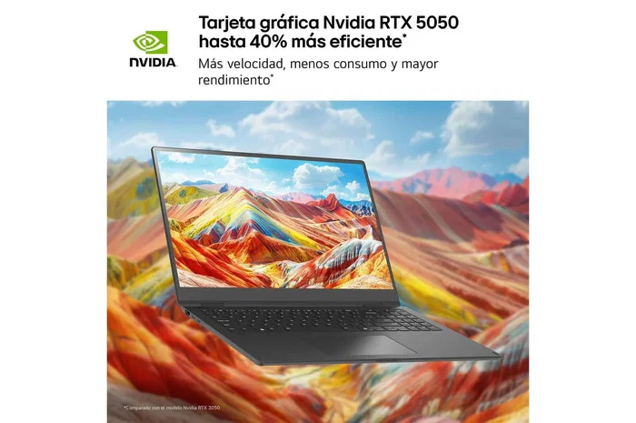 PortÁtil lg gram pro 16z90tr-e.ad88b intel core ultra 7-255h 32gb 1tb ssd geforce rtx 5050 16' win11 PortÁtil lg gram pro 16z90tr-e.ad88b intel core ultra 7-255h 32gb 1tb ssd geforce rtx 5050 16' win11
