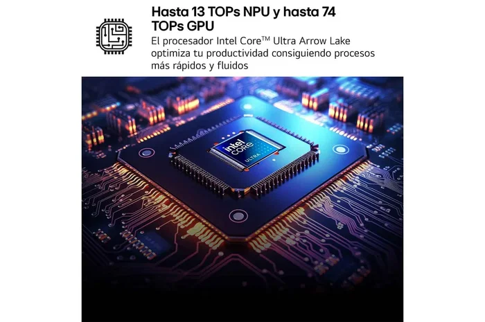 PortÁtil lg gram pro 16z90tr-e.ad88b intel core ultra 7-255h 32gb 1tb ssd geforce rtx 5050 16' win11 PortÁtil lg gram pro 16z90tr-e.ad88b intel core ultra 7-255h 32gb 1tb ssd geforce rtx 5050 16' win11