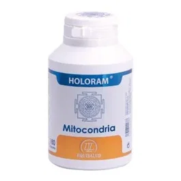 Equisalud Holoram Mitocondria 180 Cápsulas - Complemento Alimenticio con Acetil-L-Carnitina, CoQ10, ATP, Magnesio y Vitaminas B - Apto para Vegetarianos y Diabéticos