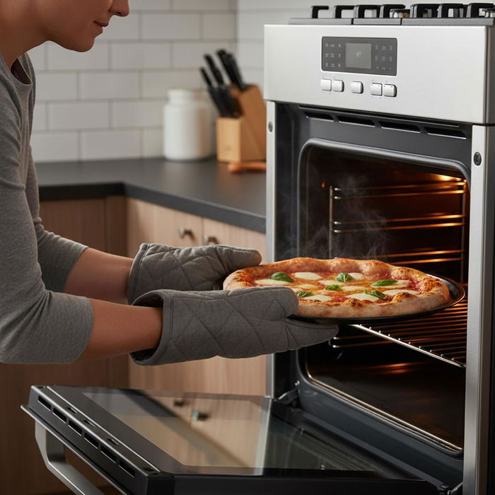 Bandeja Pizza Acero Pintado Sweet Grey Quid 30x0,9 cm (12 Unidades)