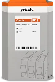 Prindo Gris Cartucho de Tinta Compatible con HP 72 C9374A Gris 130ml