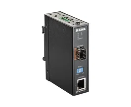 D-Link DIS-M100G-SW Convertidor de Fibra Óptica a Ethernet Gigabit, 4000 Mbit/s, Multimodo/Monomodo, Puerto SFP y RJ-45, Color Negro