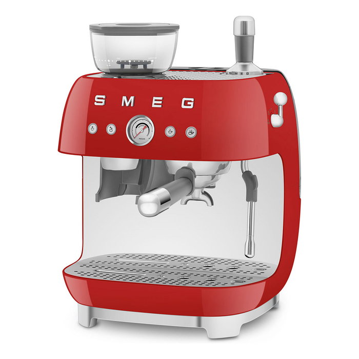Smeg EGF03RDEU Máquina de Café Espresso 50s Style, Automática, 2.4L, Rojo