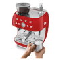 Smeg EGF03RDEU Máquina de Café Espresso 50s Style, Automática, 2.4L, Rojo