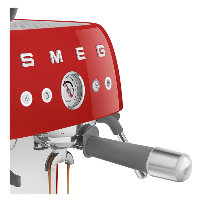 Smeg EGF03RDEU Máquina de Café Espresso 50s Style, Automática, 2.4L, Rojo