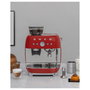 Smeg EGF03RDEU Máquina de Café Espresso 50s Style, Automática, 2.4L, Rojo