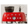 Smeg EGF03RDEU Máquina de Café Espresso 50s Style, Automática, 2.4L, Rojo