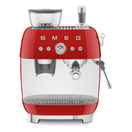 Smeg EGF03RDEU Máquina de Café Espresso 50s Style, Automática, 2.4L, Rojo