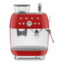 Smeg EGF03RDEU Máquina de Café Espresso 50s Style, Automática, 2.4L, Rojo