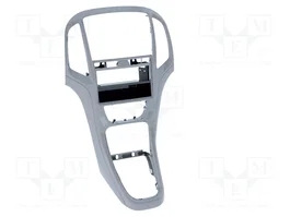 ACV Bastidor de montaje de radio para Opel Astra J 2009-2018, 2 DIN, platino