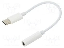 GEMBIRD Adaptador de Audio Jack 3,5mm a USB C Blanco