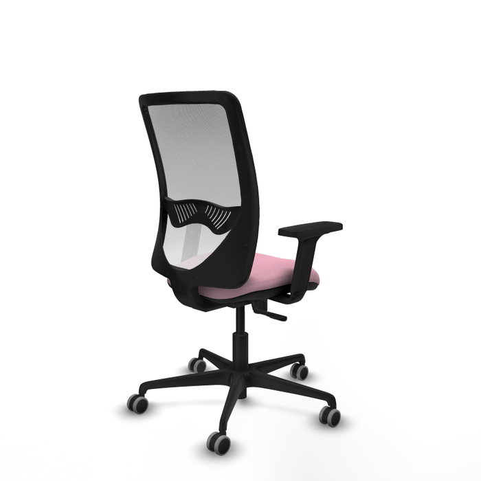 PIQUERAS Y CRESPO Silla de oficina Zulema Rosa y Blanco con mecanismo Sincro PIQUERAS Y CRESPO Silla de oficina Zulema Rosa y Blanco con mecanismo Sincro
