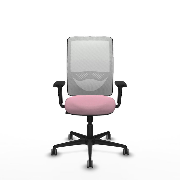 PIQUERAS Y CRESPO Silla de oficina Zulema Rosa y Blanco con mecanismo Sincro PIQUERAS Y CRESPO Silla de oficina Zulema Rosa y Blanco con mecanismo Sincro