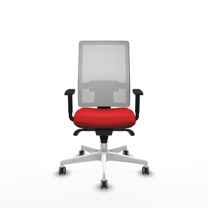 PIQUERAS Y CRESPO Silla de oficina Horna con mecanismo Sincro Rojo y Blanco PIQUERAS Y CRESPO Silla de oficina Horna con mecanismo Sincro Rojo y Blanco