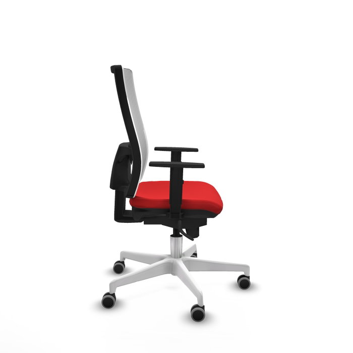 PIQUERAS Y CRESPO Silla de oficina Horna con mecanismo Sincro Rojo y Blanco PIQUERAS Y CRESPO Silla de oficina Horna con mecanismo Sincro Rojo y Blanco