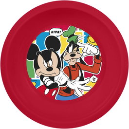 Licensing Cuenco Infantil Mickey Mouse CZ11376 de Plástico Alimentario Reciclable, Libre de BPA, 16.7cm